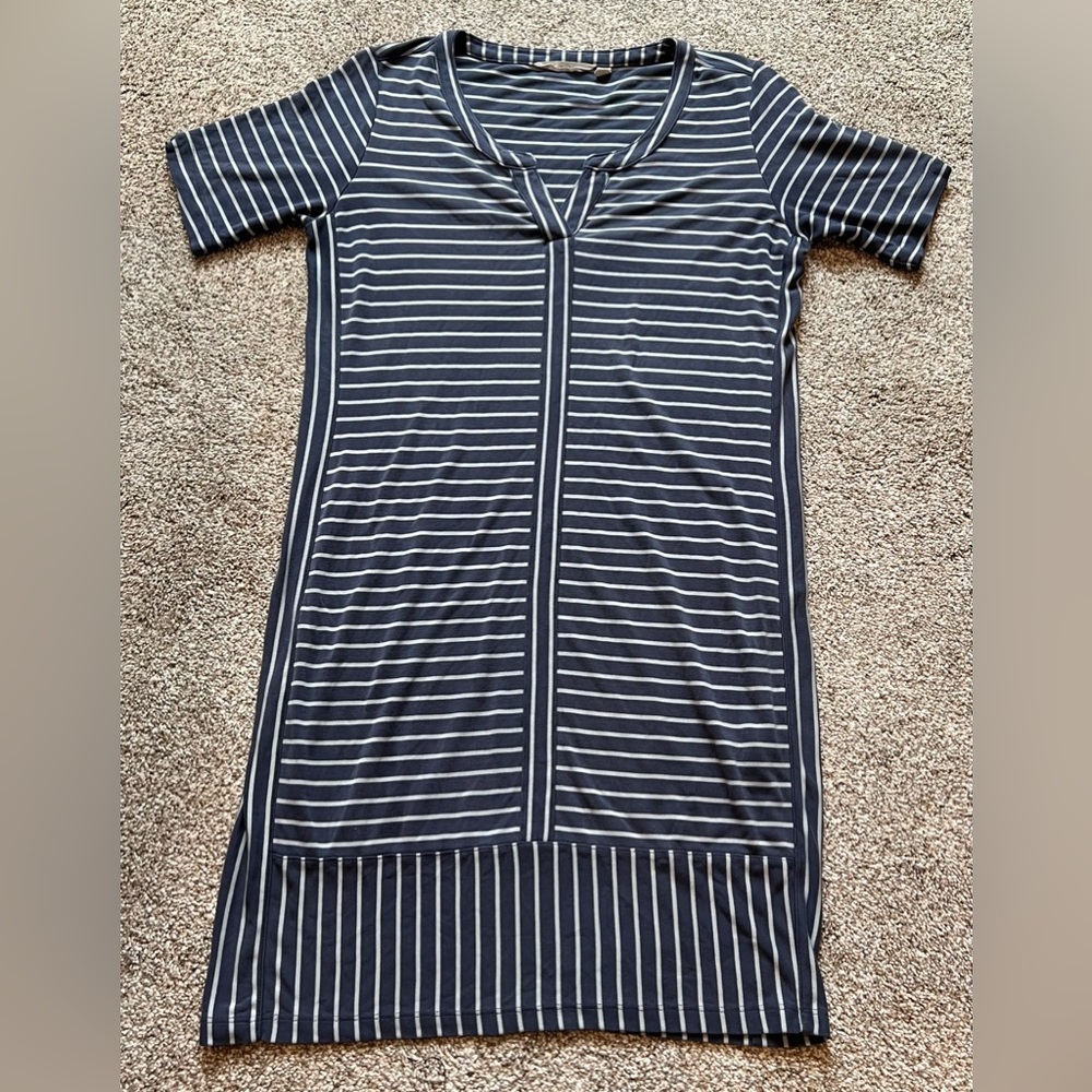 Athleta Striped Top Causal Athletic Dress Size Small